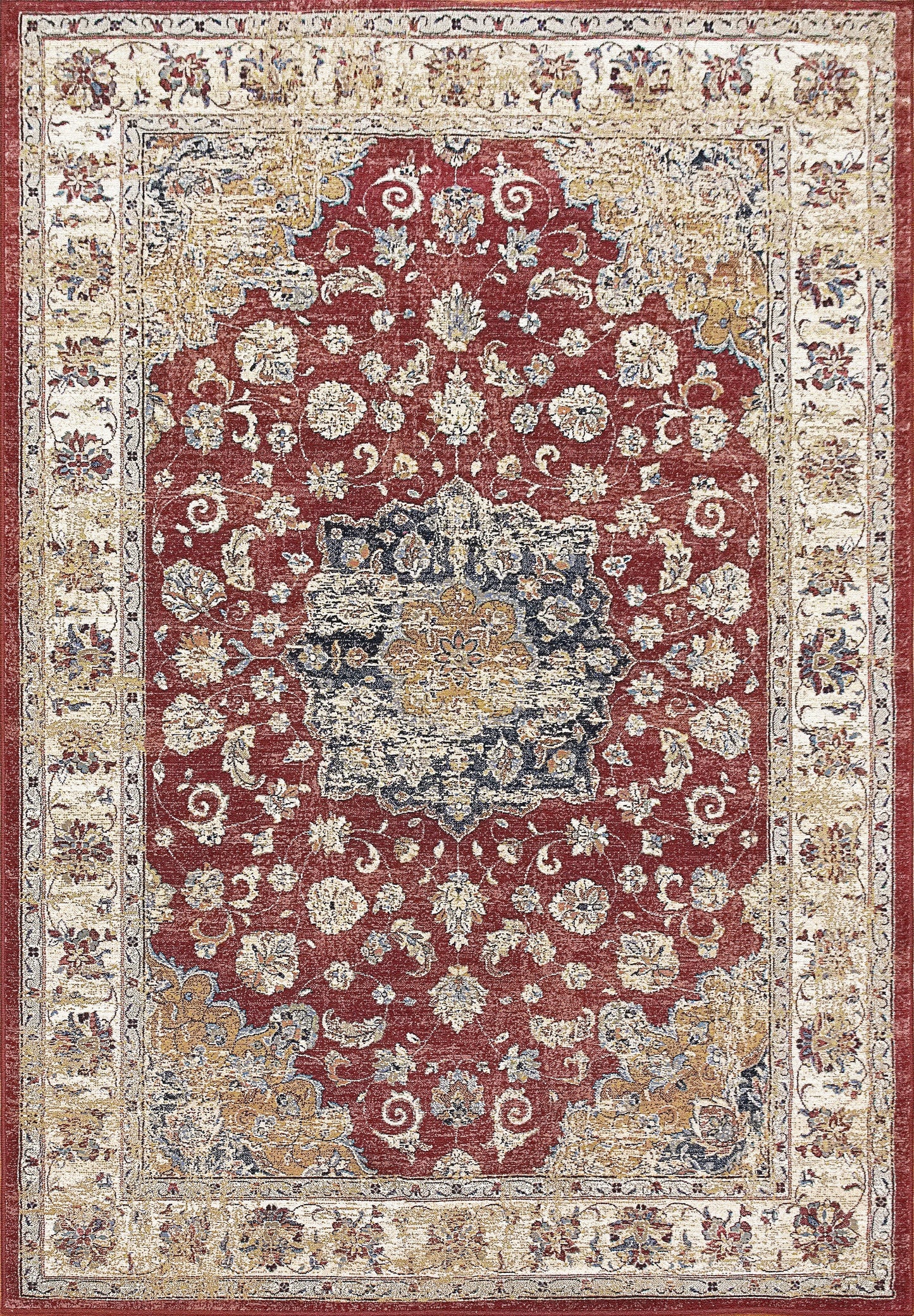 Ancient Garden Red Rug