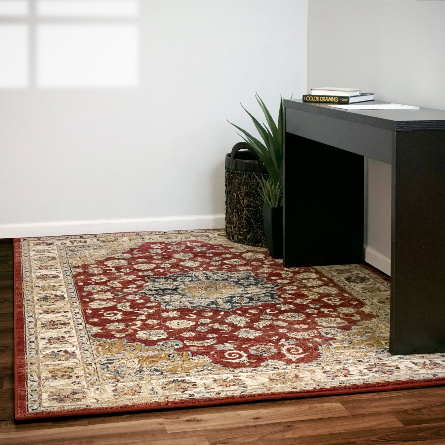 Ancient Garden Red Rug